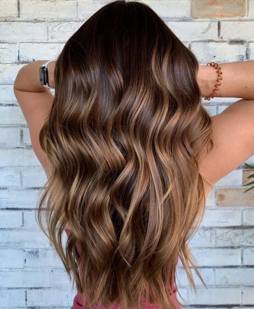 Gorgeous Examples Of Dark Brown Balayage Hair Colors