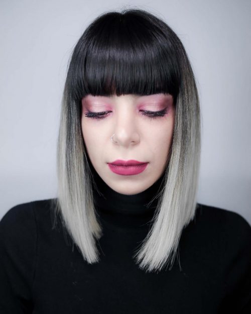 22 trendiest long bobs with bangs women are asking for right now