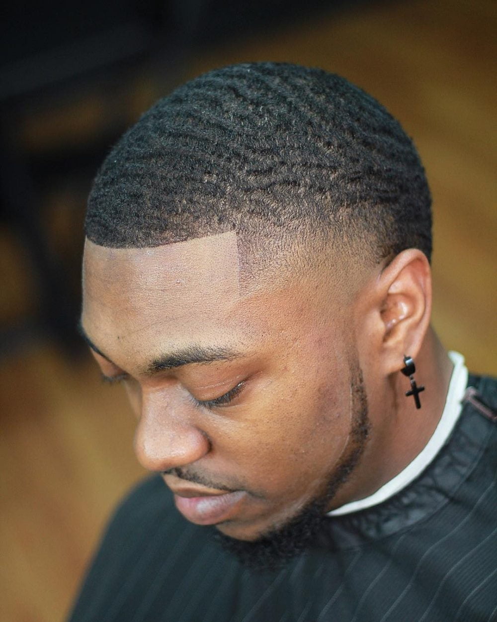 Caesar Haircut Black Men