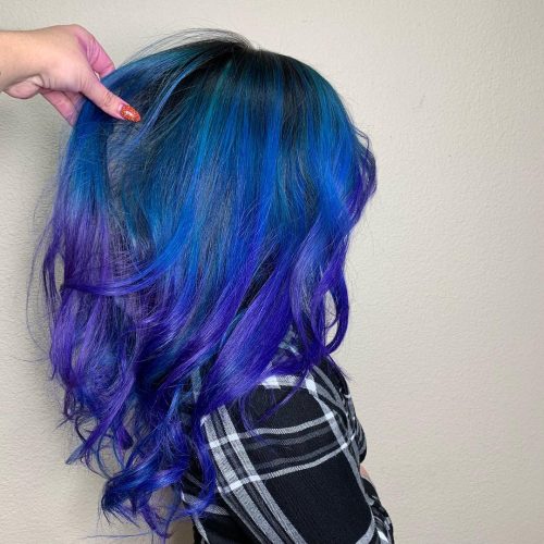23 Incredible Examples of Blue and Purple Hair Colors