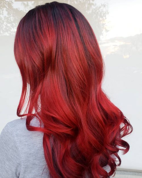 The 19 Hottest Red Balayage Hair Color Ideas Right Now