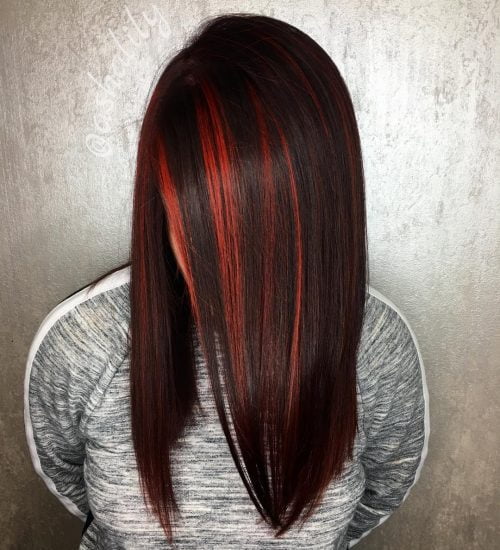 23 Best Red and Black Hair Color Ideas: Ombre, Highlights and Balayage