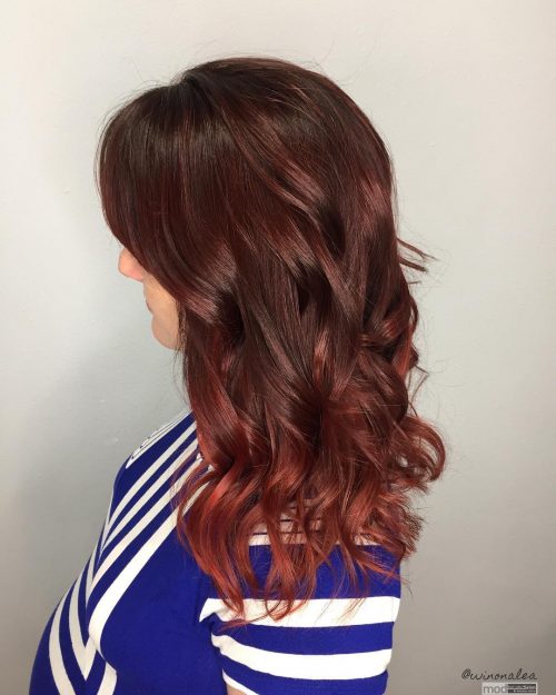 15 Hottest Brown Hair with Red Highlights You&#8217;ll Ever See