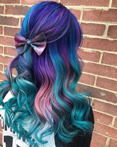 24 Incredible Galaxy Hair Color Ideas