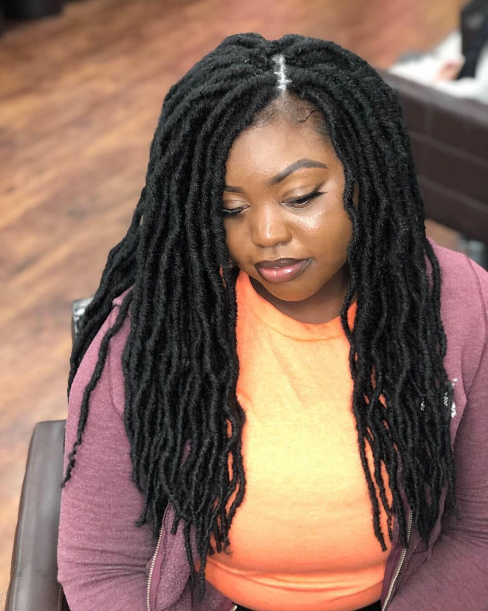 Get Your Goddess On The 22 Hottest Faux Locs Styles Hairstyles Vip