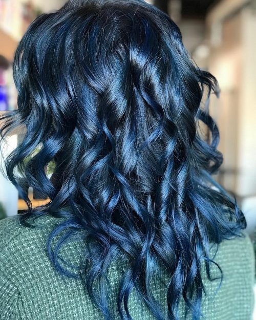 The Top 14 Dark Blue Hair Color Ideas