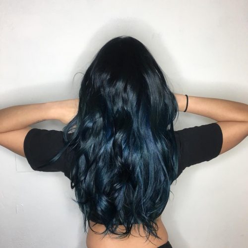 The Top 14 Dark Blue Hair Color Ideas