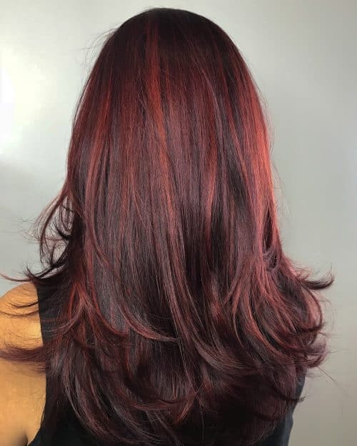 15 Hottest Brown Hair with Red Highlights You&#8217;ll Ever See