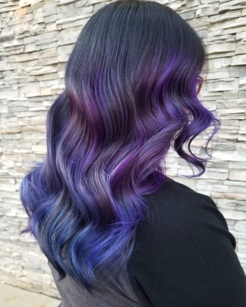 23 Incredible Examples of Blue and Purple Hair Colors