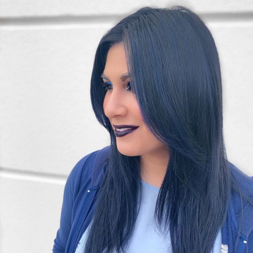 14 Best Dark Blue Hair Color Ideas