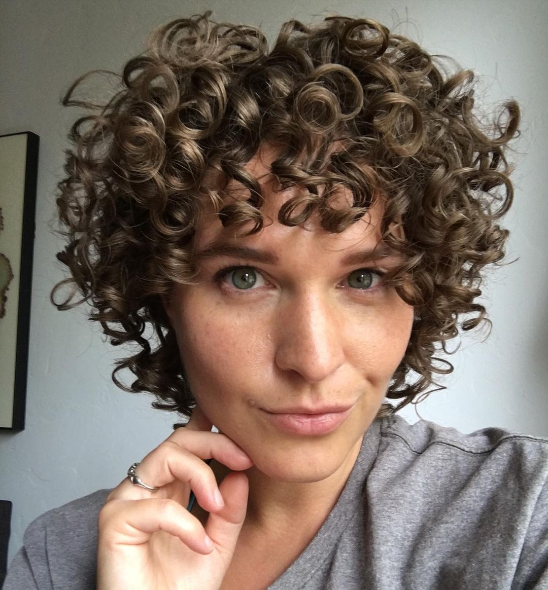 21 Short Curly Hair with Bangs to Fall In Love With