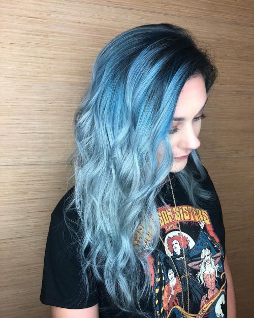 28 Incredible Examples of Blue Ombre Hair Colors