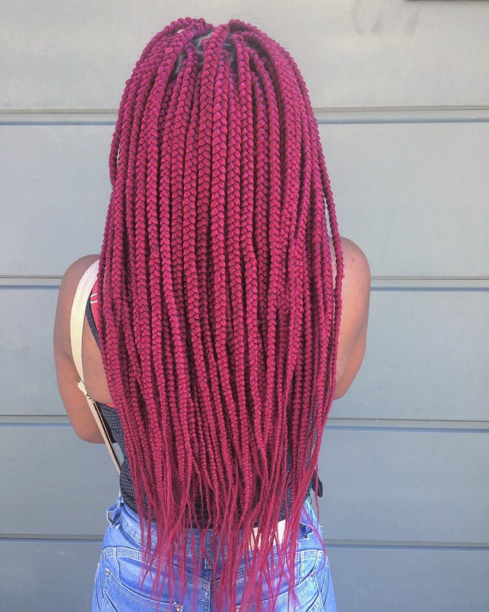 Here are 15 Hot Examples of Red Box Braids - Hairstyles VIP