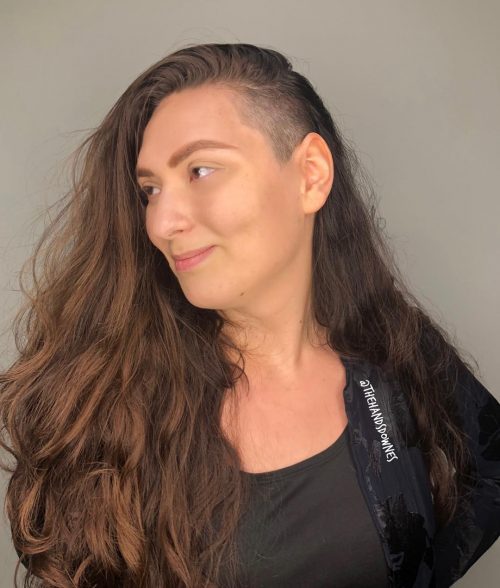 14 Edgy Long Hair with Shaved Sides Undercuts for Women