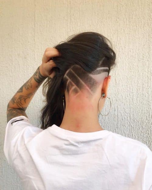14 Edgy Long Hair with Shaved Sides Undercuts for Women