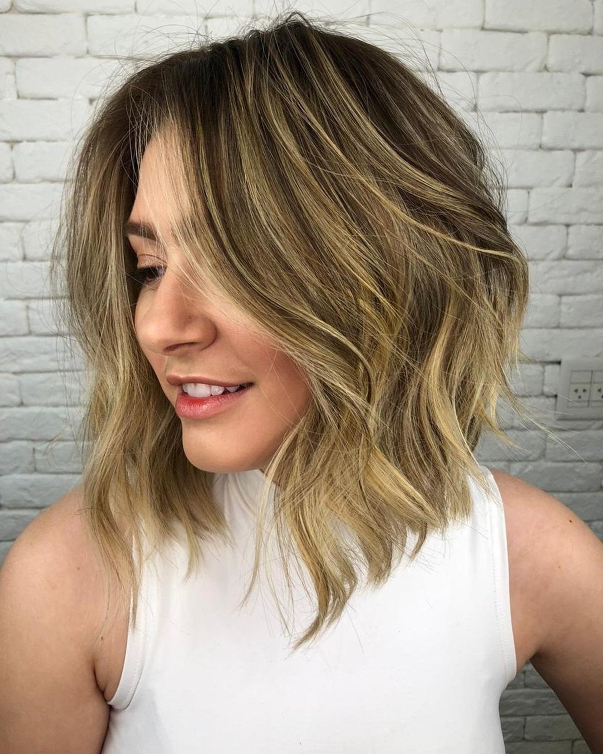 21 Coolest Long Choppy Bob Haircuts for That Beachy Lob Look ...