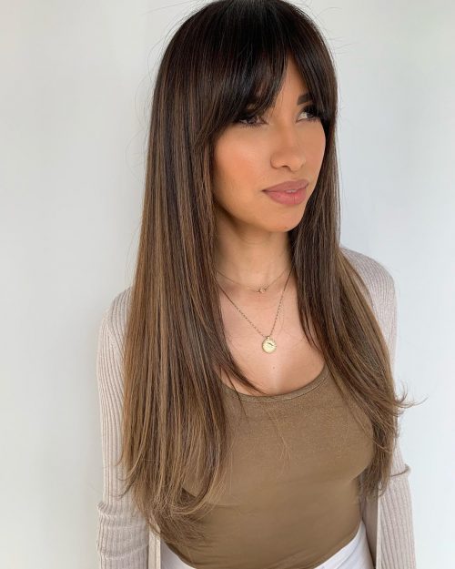 18 Best Layered Hair with Bangs for 2021