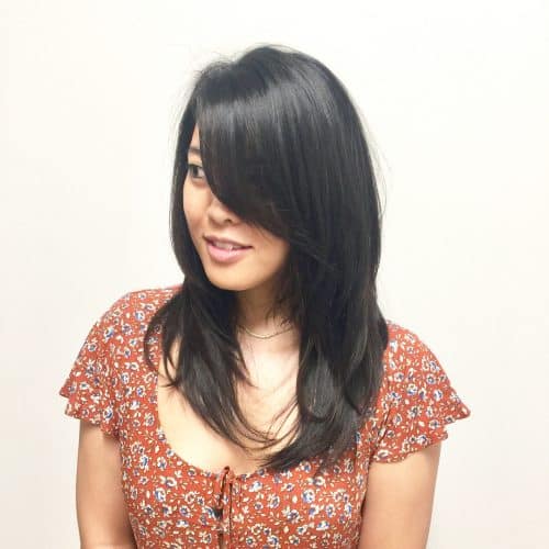 23 Best Examples of Long Hair with Side Bangs
