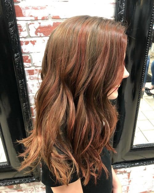 The 19 Hottest Red Balayage Hair Color Ideas Right Now