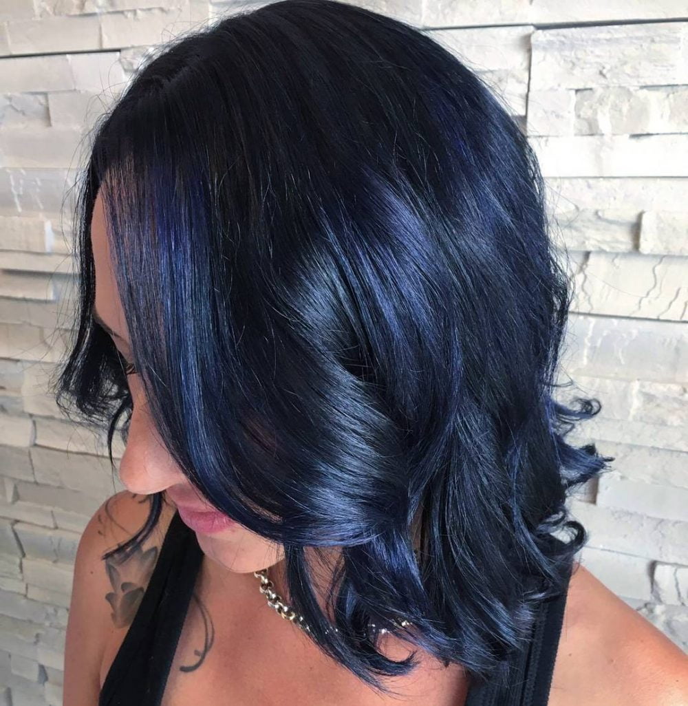 19 Coolest Blue Black Hair Shades
