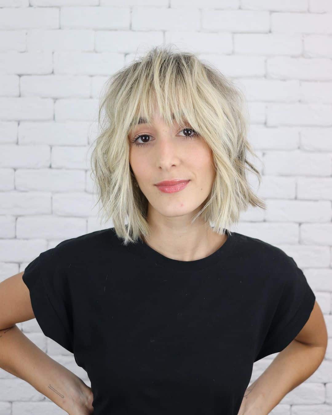 17 Shaggy Bob with Bangs Haircut Ideas for The Modern, Retro Girl