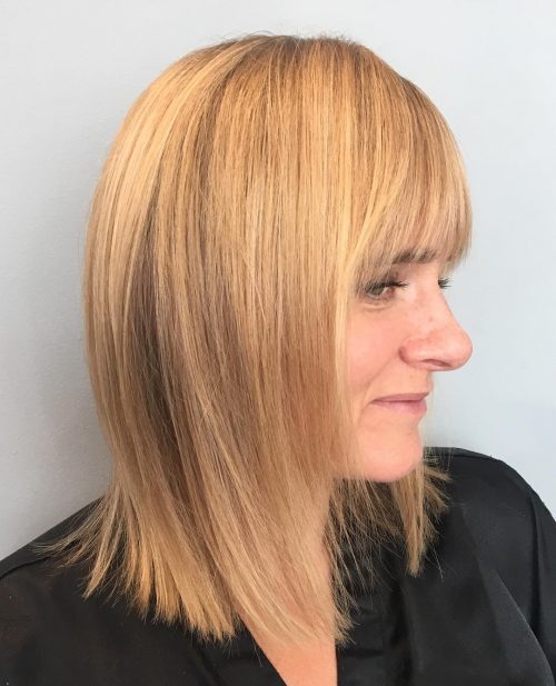 22 trendiest long bobs with bangs women are asking for right now