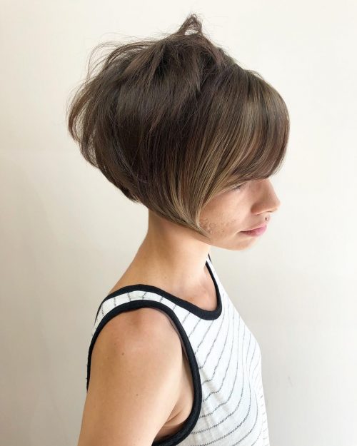 16 Short Hair with Long Bangs That Are Super Cute