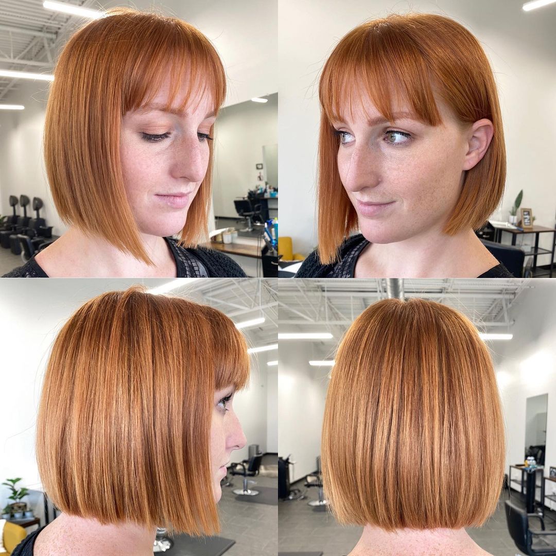 16 trendy blunt bobs with bangs to inspire your next chop