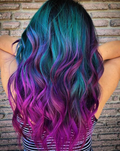 24 Incredible Galaxy Hair Color Ideas