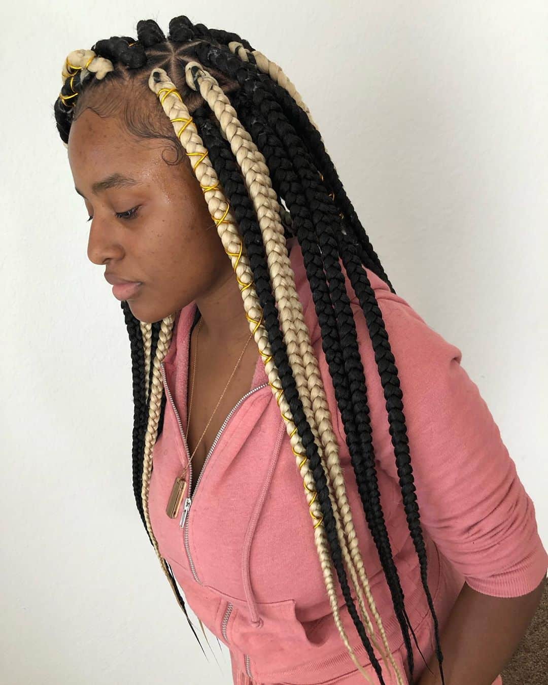 20 Hottest Triangle Box Braids Youve Gotta See – Hairstyles Vip