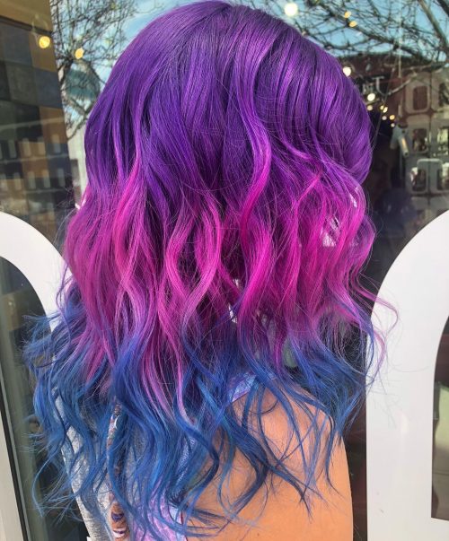 24 Incredible Galaxy Hair Color Ideas