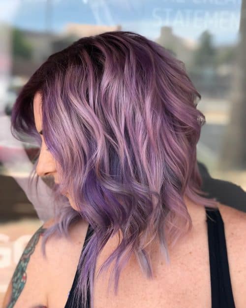 17 Hottest Silver Purple Hair Colors Are Right Here