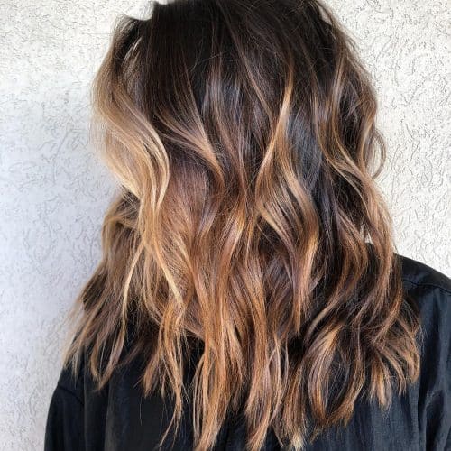 Found: 33 Prettiest Ways to Have Dark Hair with Blonde Highlights