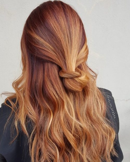 20 Hottest Red Hair with Blonde Highlights for 2021
