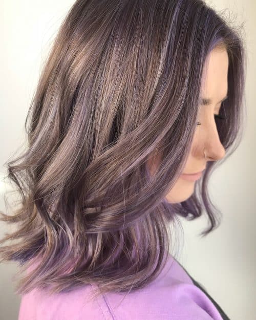 24 Purple Highlights Trending in 2021 to Show Your Colorist